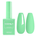 15ml Mint Green Gel Nail Polish, Teal Gel Polish, Turquoise Color Same Color Same Bottle, High Gloss U V Soak Off Nail, DIY Sparkle Manicure Salon