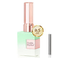 Double Rhythm 15ML Jelly Glass Cat Eye Gel Polish with Magnet Holographic Glitter Shimmer Translucent Sheer Color Salon Soak Off Magnetic Nail at Home (Pale Green-MC1198)