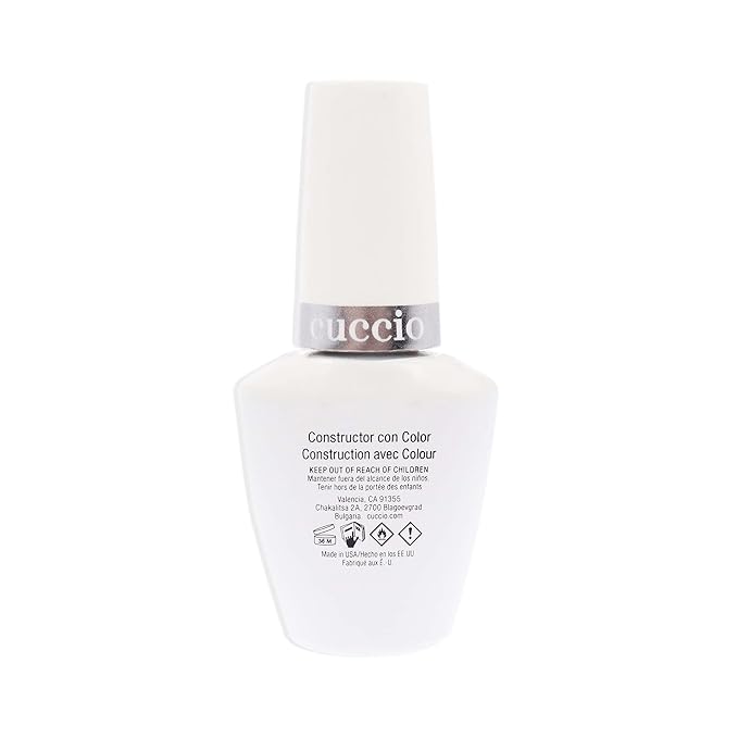 Cuccio Pro Brush-On Colour Builder Soak-Off Gel - Calcium Enriched - Easy Brush-On - Perfect Light Color - Reinforce, Build, Shape And Extend The Natural Nail - Gleaming Rose - 0.43 Oz Nail Polish