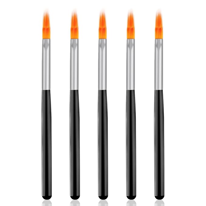 DANNEASY 5Pcs Ombre Nail Brush Nail Art Brushes Set Nail Ombre Brush Nail Pens Nail Gradient Brush Nail Design Kit Nail Art Tools