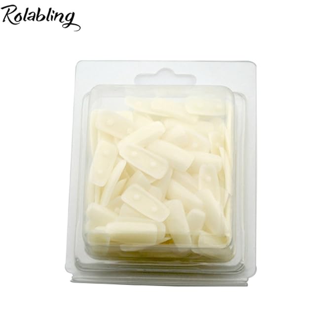 100pcs False Nail Art Tips Practice Nails Tips False Nail Tips for Practice Nail Tips Stand Nail Training Tools(nail tips)