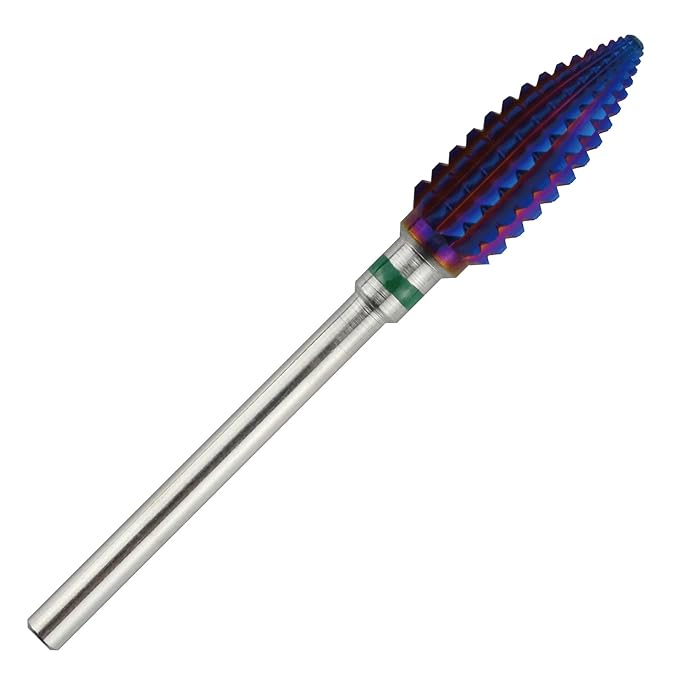 C&I Tapered Tornado & Olive Tornado Nail Drill, E File for Manicure Drill Machine, Professional Nail File to Quick Remove Nail Gels (C, Olive)