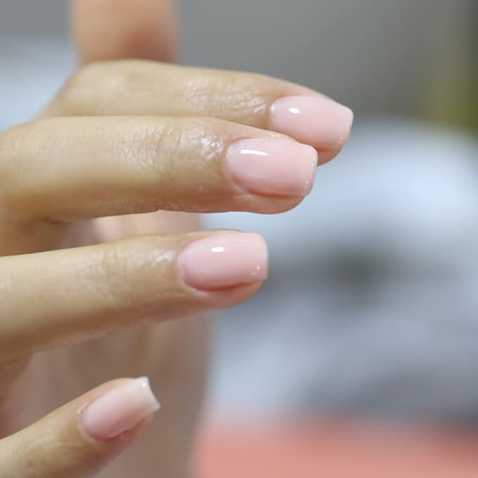 FZANEST Nude Pink Builder Gel 15ml, Natural Color Rubber Base Gel Polish for Nail Strengthener Extension Self-leveling Soak Off UV LED French Nail Base