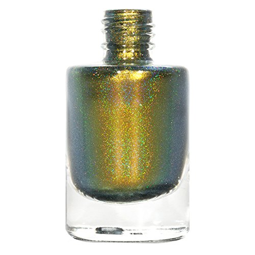 ILNP Bishop (H) - Gold, Olive Green, Greyish Blue Color Shifting Holographic Nail Polish