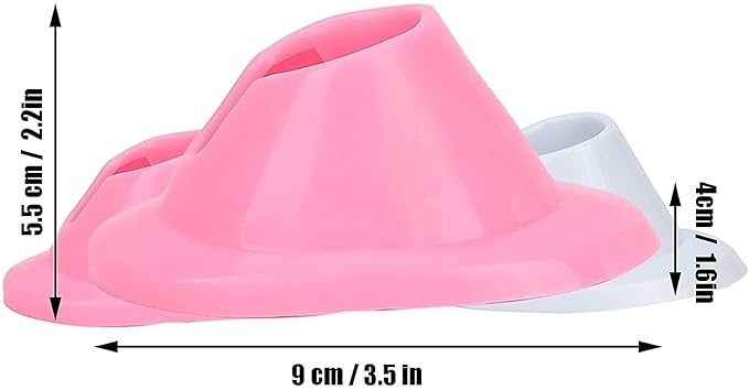 2Pcs Pink and White Soft Rubber Nail Polish Bottle Holder Nail Polish Stand Anti-Spill Nail Art Organizer Display Manicure Tools for Nail Art Salon Professional Design Nail Art and Polish