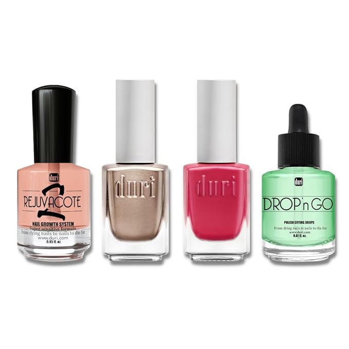duri Nail Polish Gift Set, KIT115 Sensitive Nails Organza, Gift Giving for a Holiday (Red Nourishing Gift Set for Everyone)