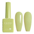 CANNI Pastel Green Gel Nail Polish, 1Pcs Sage Light Green Gel Polish Lime Mint Color High Gloss Soak Off U V French Nail Manicure Salon DIY