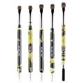 KADS Kolinsky Sable Brush 2 Way Acrylic Professional French Manicure Clean-up Brush Nail Art Brush Nail Dotting Pen (2#-10#(5 Pcs))