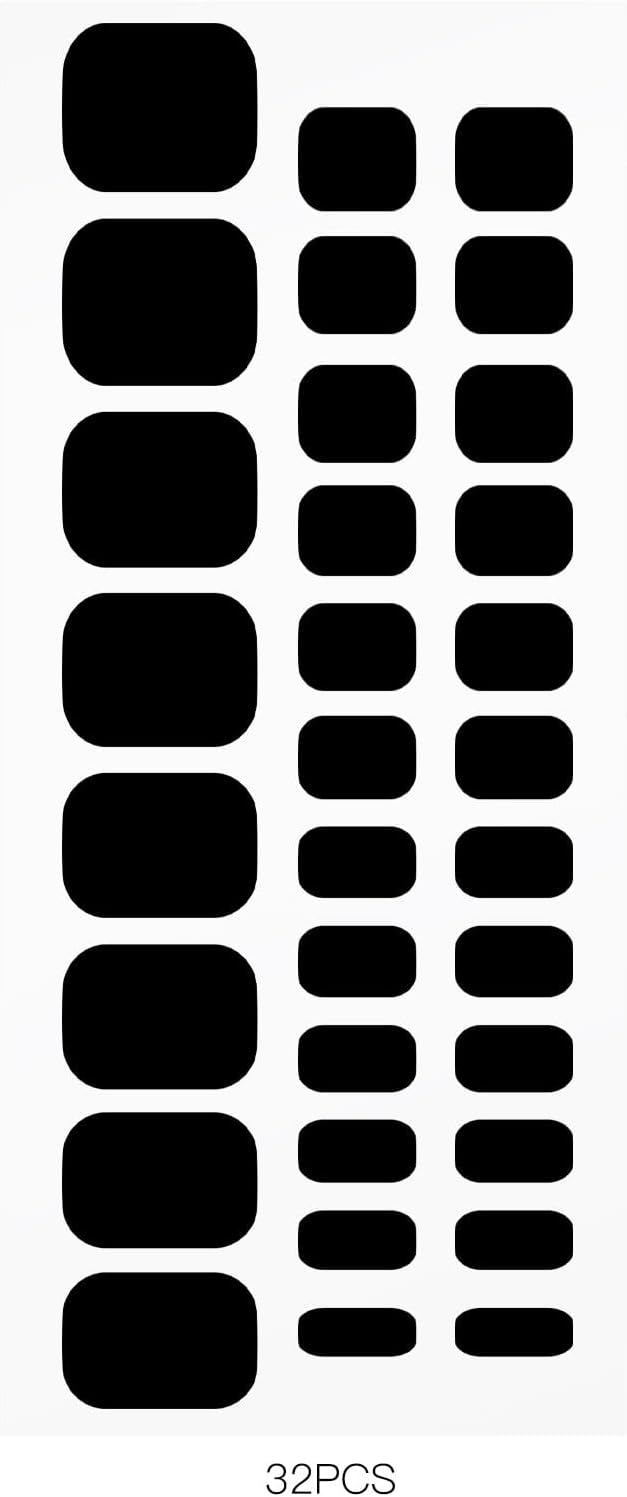 JMEOWIO Gel Toenail Stickers Black Semi Cured Gel Strips Wraps UV/LED Supplies Toenail Art Design Decoration Accessories