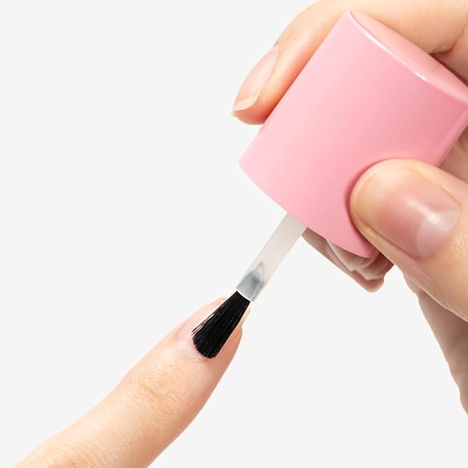 Olive & June Nail Hardener | Strengthens & Protects Nails with Bamboo Extract | Shiny Layer of Protection | Wear Alone or Under Polish | Vegan & Cruelty-Free | Wide Fan Brush for Easy Use