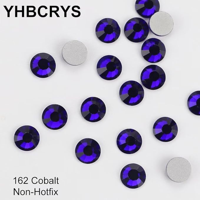 NHFGlitter Cold Fixation Crystal Cristales Non-Hotfix Silver Back Flatback Rhinestones for Bags Shoes Garment Phone DIY Nail Art,162,SS16