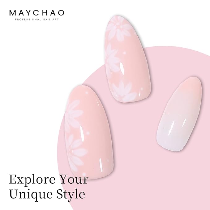 MAYCHAO 15ML Gel Nail Polish 1Pc Pink Gel Polish Soak Off UV LED Nail Polish Nail Art Starter Manicure Salon DIY at Home, 0.5 OZ
