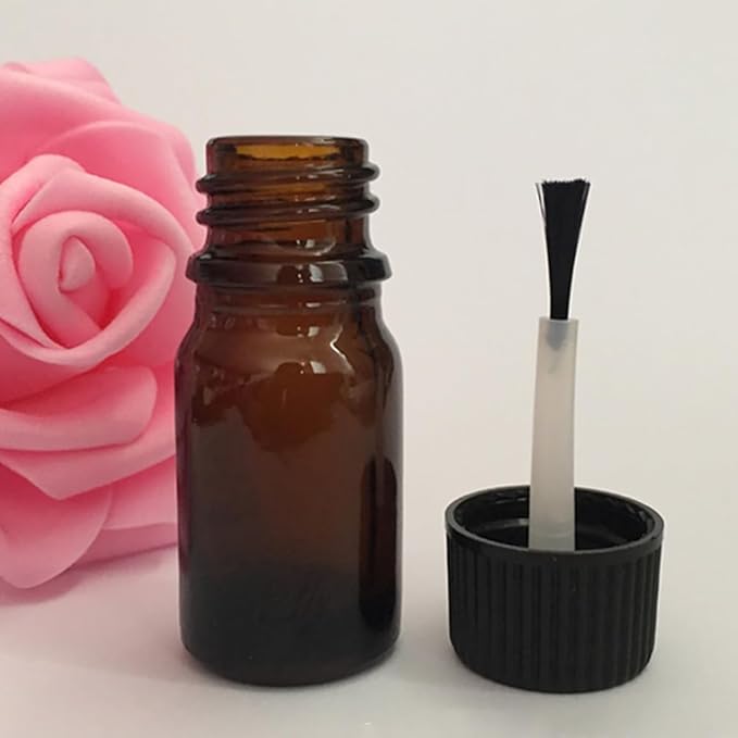 5 Pcs 5ml Empty Nail Polish Bottles With Brush Cap Refillable Nail Polish Containers Nail Art Bottle Nail Varnish Bottle