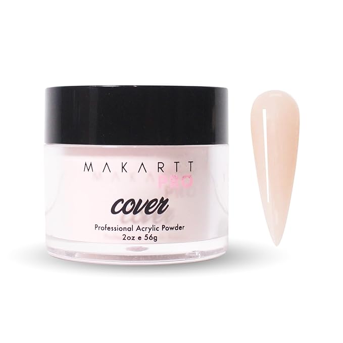 MakarttPro Acrylic Powder – Durable, Long-Lasting, Easy-Apply Formula for Nail Extensions, Overlays, Sculpting & Nail Art – 56g/2oz – Soft Bloom, Perfect for Pros and At-Home Use