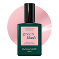 Manucurist Green Flash LED Sheer Pale Pink Hortencia Gel Nail Polish - Vegan, 12-Free, Plant-Based - Strengthens and Protects the Nail - Gel Polish - Made in France - 0.5 fl oz