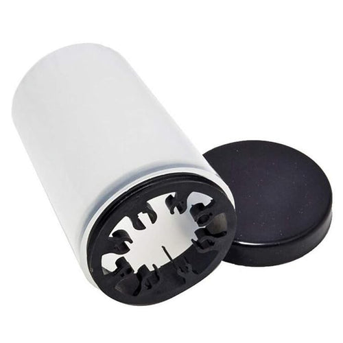 1 Piece Nail Art Brush Cleaner Cup Nail Art Tip Brushes Holder Remover Cup UV Gel Pen Polish Remover Cleanser Cup Immersion Brush Cleaner Pot Multiple Size Slots, Black Lid