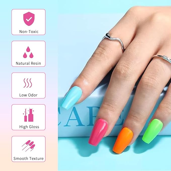 JR Nail Gel Polish Set 9pcs 15ml Bright Color Red Pink Blue Bowknot-Shaped Bottles Gel Polish Kit UV LED Soak Off Polish Home DIY Gift F