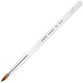 PANA Pure Kolinsky Hair Nail Brush - Round Clear Acrylic Handle (Size 8) - Nail Brush for Nail Application, Nail Extension, Manicure Pedicure Salon Beginner and Professional