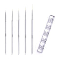 Nail Art Liner Brushes with Nail Brush Holder 5Pcs Striping Brushes Gel Polish Painting Art Design Pen Set for Fine Drawing (White)