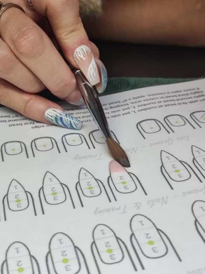 Acrylic Nail Practice Sheet Acrylic nail training mat reusable Nail art practice Sheet Acrylic bead placement training sheet, Pracrice how to do acrylic nail art ombré French tip duck nails stilettos