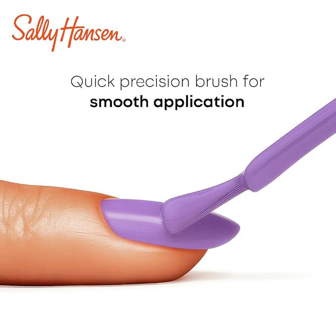 Sally Hansen Miracle Gel Salon Quality Nail Polish | Gel-Like Formula, Two-Step System, No UV Light Needed, Long Lasting | Opaque, Glossy | 607 Knowledge is Flower | Lavender Nail Color