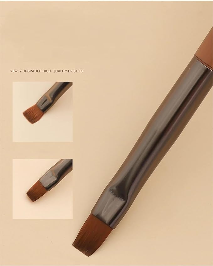 Nail Art Brushes Set, 9pcs Nail Design Painting Brushes, Professional Nail Art Design Brushes, Nail Fine Liner Brushes,Brown