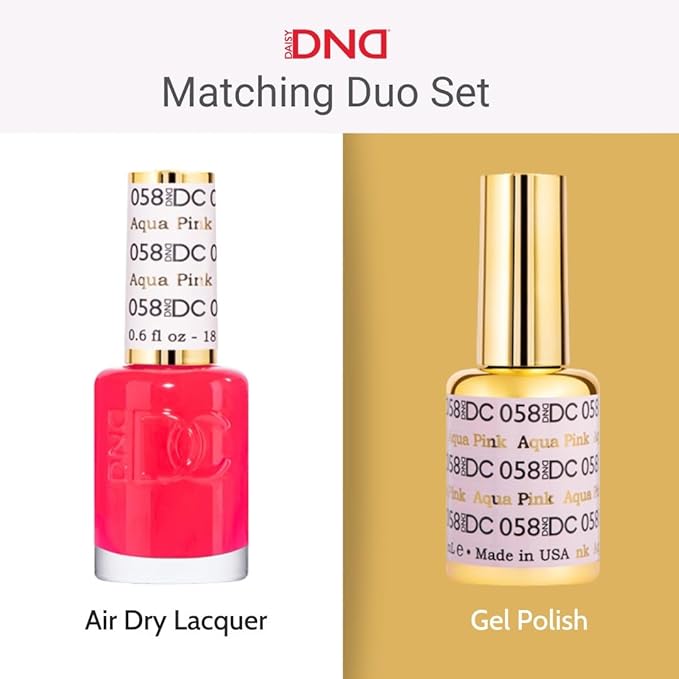 DND DC Gel Polish Set, Purple Collection, UV/LED Gel Polish and Air Dry Nail Lacquer, Matching Chip-Free Polish Duo, 282 Aroma, 0.5 Fl Oz