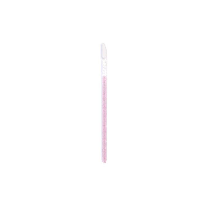 200 Pieces Disposable Lip Applicators – Lint-Free Versatile Doe Foot Makeup Wands for Lip Gloss, Lipstick, Lash Extensions, Beauty Starter Kits Essential (200 Brushes, Rose Pink Crystal)