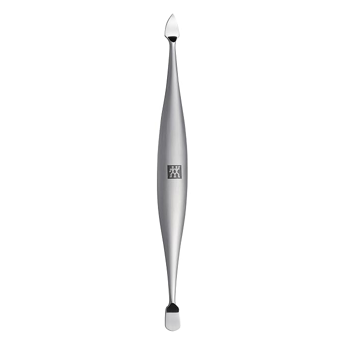 ZWILLING Manicure Set (5 piece, aluminum case for nail care and pedicure, velvet inlay with compact nail clipper), Premium, Black