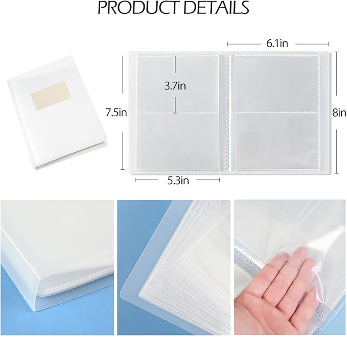 80 Slot Nail Art Sticker Storage Book - Nail Decals Organizer & Display - DIY Nail Art Design Tools
