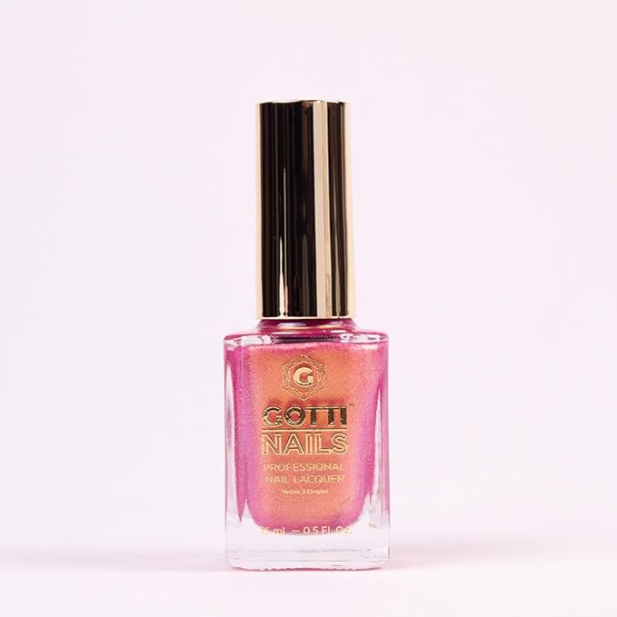 Gotti Nails Lacquer - #18L Sipping The Bubbly, Pearl Finish, Classic Nail Polish Colors Shimmer, and Glitter Chip Resistant Nail-Polish | Fast Drying, Streak-free Formula | 0.5 Fl Oz