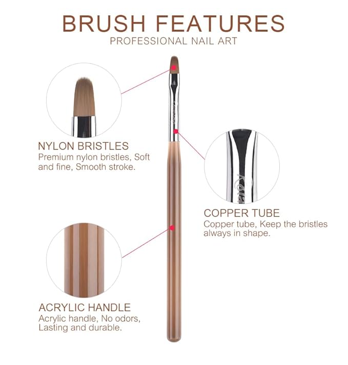 9pcs Nail Art Brush Set Nail Dotting Tools Nail Art Design Brushes Gel Polish Nail Polish Brushes 3D Nail Art Decorations Brush Nail Art Drawing Painting Brushes Manicure Nail Art Tool Set