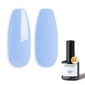modelones Powder Blue Gel Nail Polish Ligh Blue Pastel Nail Poish Soak Off Pastel U V DIY Gel Nail Manicure 15 ML