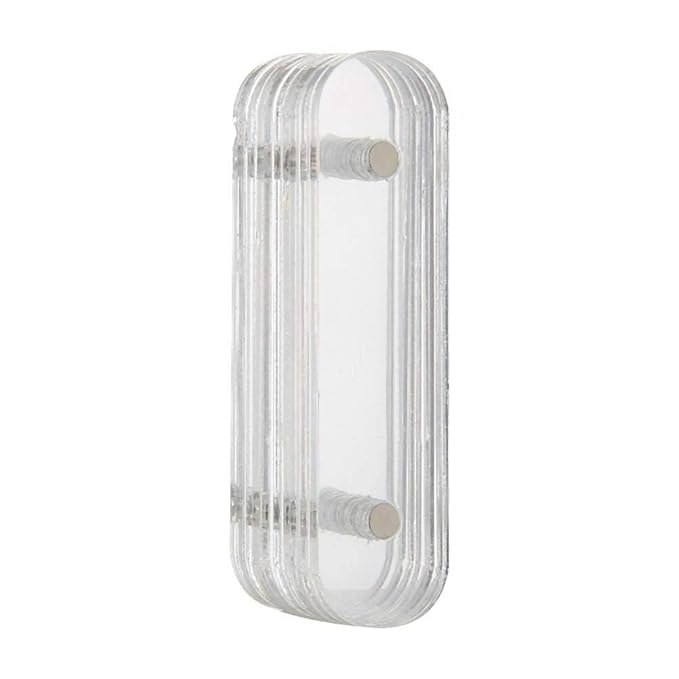 10Pcs Nail Art Showing Holder Nail Art Acrylic Strip Magnetic Display Transparent Manicure DIY Nail Salon Accessory Clear Nail Sticks Polish Display(10pcs)