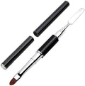 PayPie Dual-Ended Polygel Brush & Picker Brush tool, 2 in 1 Stainless Steel Designs Polygel Nail Brushes Gel Nail Tool for PolyGel Gel Acrylic Nails Extension (Black)