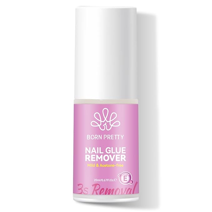 BORN PRETTY Solid Nail Glue Remover Spray,20ML Nail Glue Remover for Press On Nails,Acrylic & Fake Tips,Effortless Removal of Solid Glues & Gel Nails Adhesives Easy Home Use