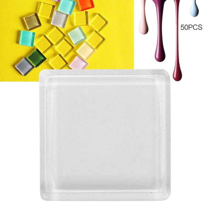 Dioche 50pcs Glass Nail Gel Polish Color Display Cards – Transparent Nail Polish Swatch Cards for Home & Professional Nail Salons