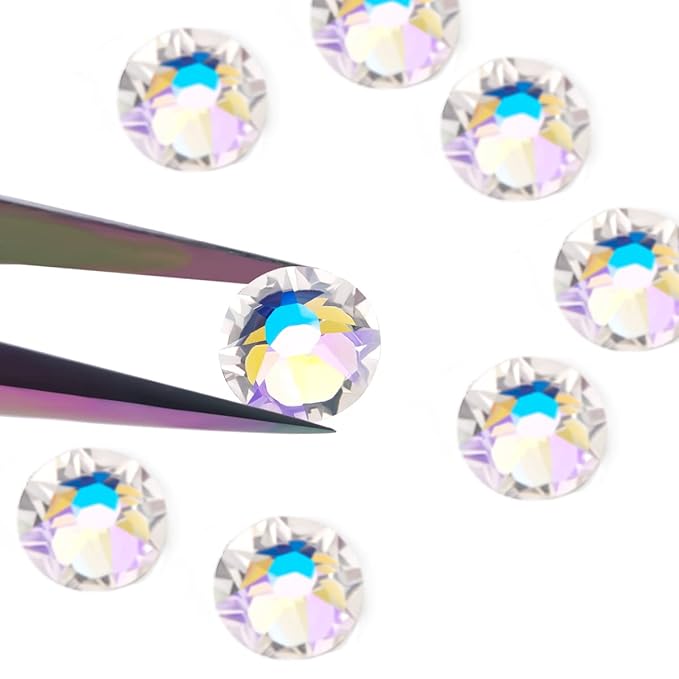 Novani Moon Night Rhinestones 1440pcs Flat Back Round Rhinestone Style 2088 Sparkly Crystal Gemstones for Nail Art and Crafting SS16,3.8-4.0mm