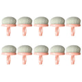 10PCS Nail Dust Brushes Lightweight,Soft Small Dust Brush Nails,Portable Nails Dusting Cleaning Brush Ring for Makeup,Nail Art(Pink)