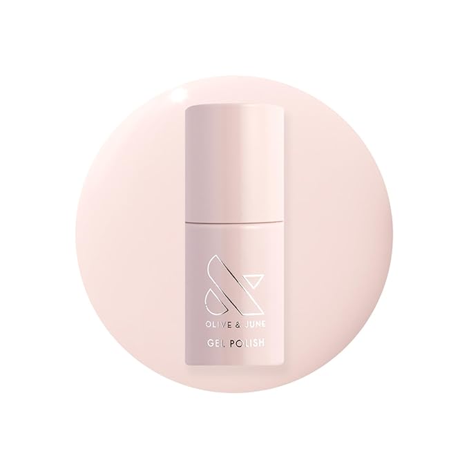 Olive & June Gel Polish | Valentine's Day | UV LED Nail Lamp Needed | Long Lasting Formula | Up to 21 Days of Wear | Damage-Free Removal | Salon-Quality Manicure, Pedicure | GH | Baby Pink