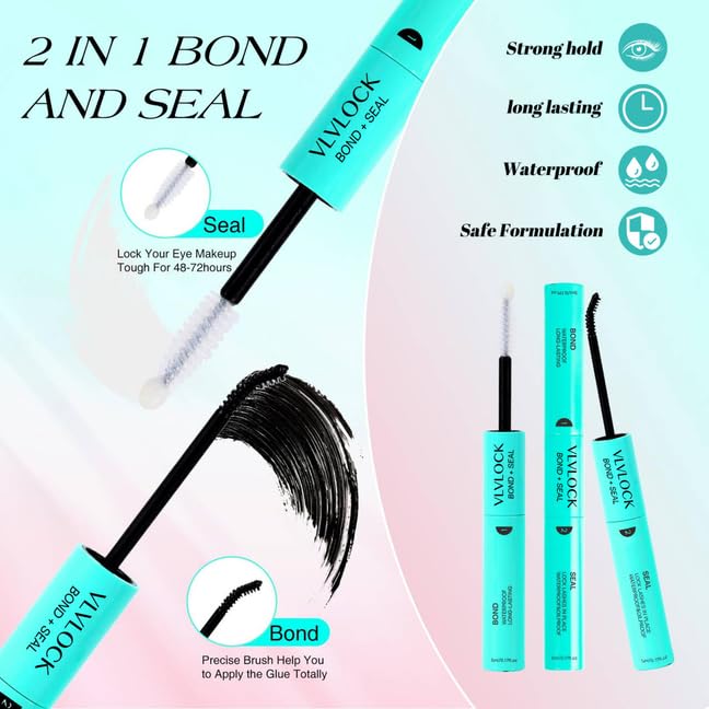Lash Clusters Kit Clear Band Natural Cluster Lashes with Bottom Lash Clusters 5-16MM Individual Lashes Wispy False Lashes with Lash Bond and Seal,Lash Tweezer DIY at Home(Ivy Kit)
