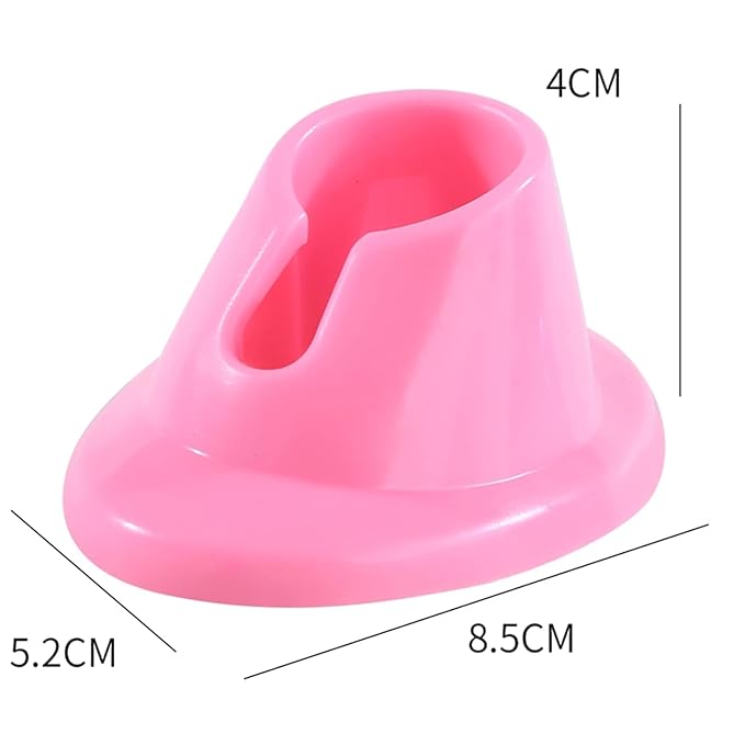 Pink Soft Rubber Nail Polish Bottle Holder Bottle Stand Manicure Display Tools Nail Art Supplies for Nail Organizer Display Nail Polish