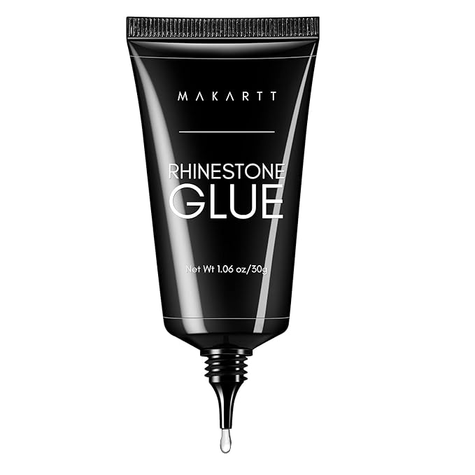 Makartt Nail Rhinestone Glue for Nails, Super Strong Gel Nail Glue for Nail Charm 3D Nails Bling Gel Bundle with Nail Stand for Press On Nails Display Practice Art Magnetic Fake Nail Holder