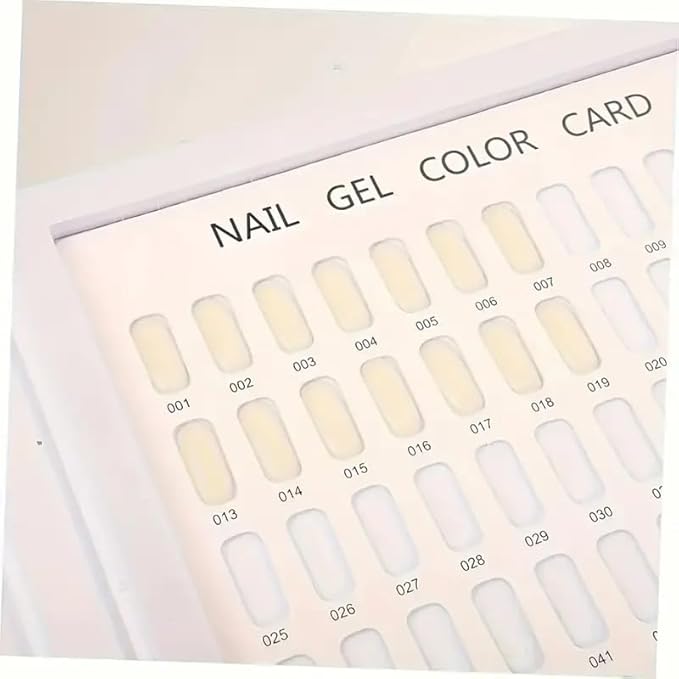 160 Nail Color Swatches Book - Professional Nail Color Display Book with 240Pcs Natural Colours Replaceable False Nail Tips, Nail Gel Color Card Book for Polish/UV Gel, Nail Art Design Sample Display