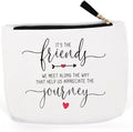 Bestie Gifts for Women, Sister Gifts from Sister, Friendship Gifts for Women Friends, Best Friend for Women, Birthday Christmas Gifts for Soul Sister It s The Friends Journey Makeup Bag