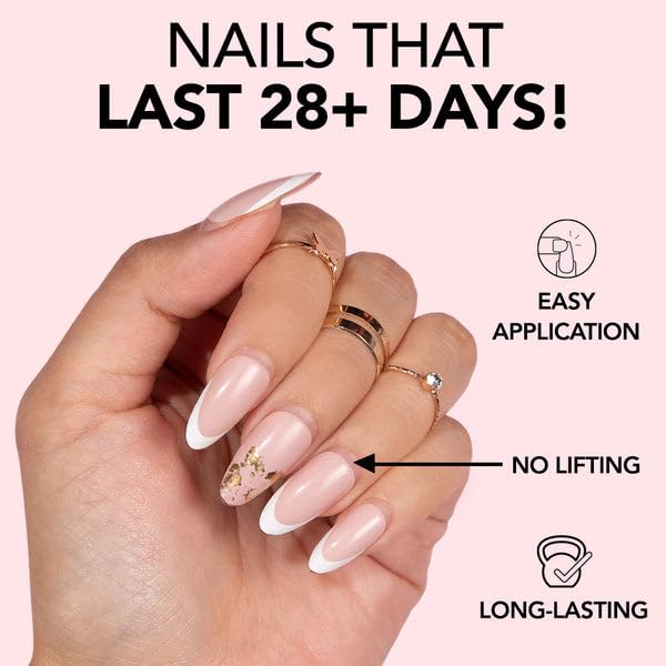 Kiara Sky Press On Nails | XPRESS PRO 100% Acrylic Nails | 30-Piece Kit Includes Nail Glue, Cuticle Pusher, File & Prep Pad | Coffin Medium - Your Highness
