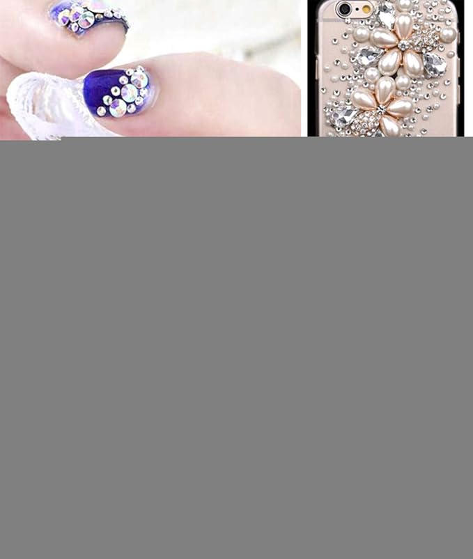 7200 Pieces(6 Grid)5 Pack of Nail Art Rhinestone Decoration Style2