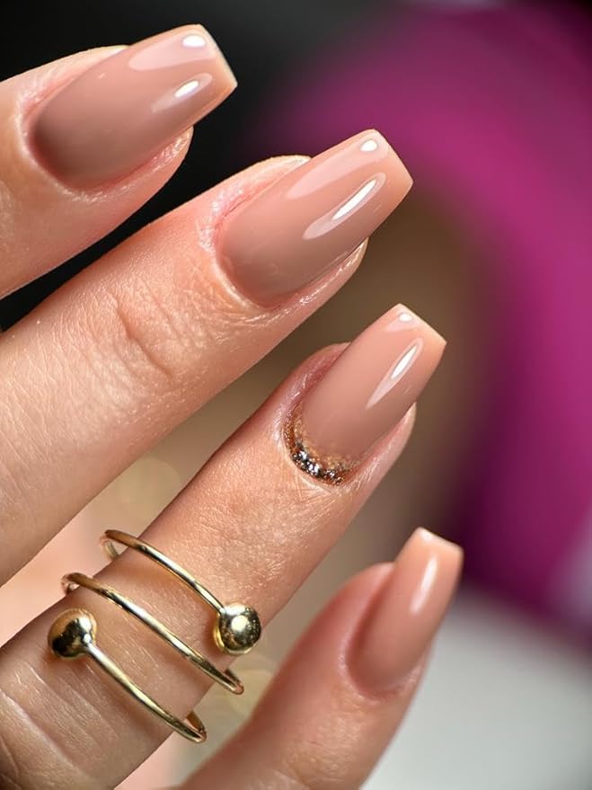 Dan's Nails Beige Paris Rubber Base Gel Coat Color | Soak off UV/LED Lamp, Professional Russian Manicure Nail Art