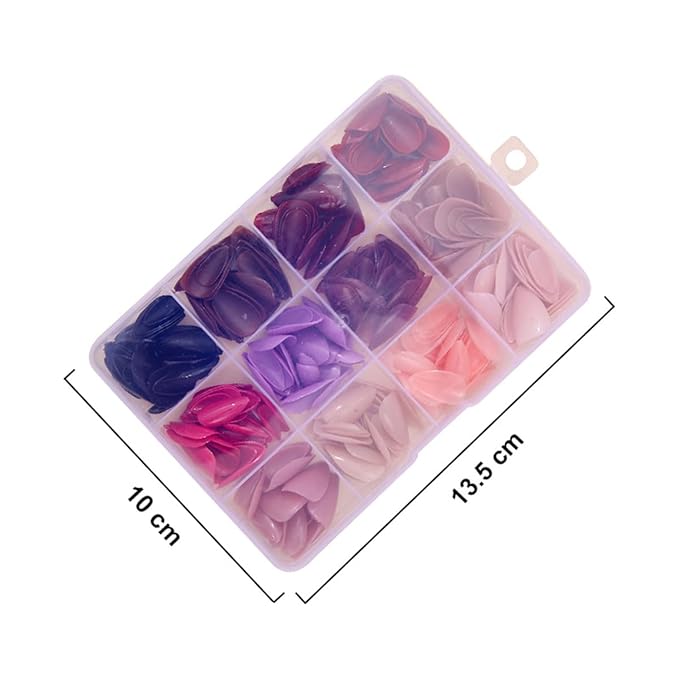 360Pcs Press On Nails Short Almond Fake Nails Press Ons Set Solid Color False Nails Full Cover Acrylic Glue on Nails Reusable Glossy Artificial Nail Kit for Women Girls Manicure 12 Color