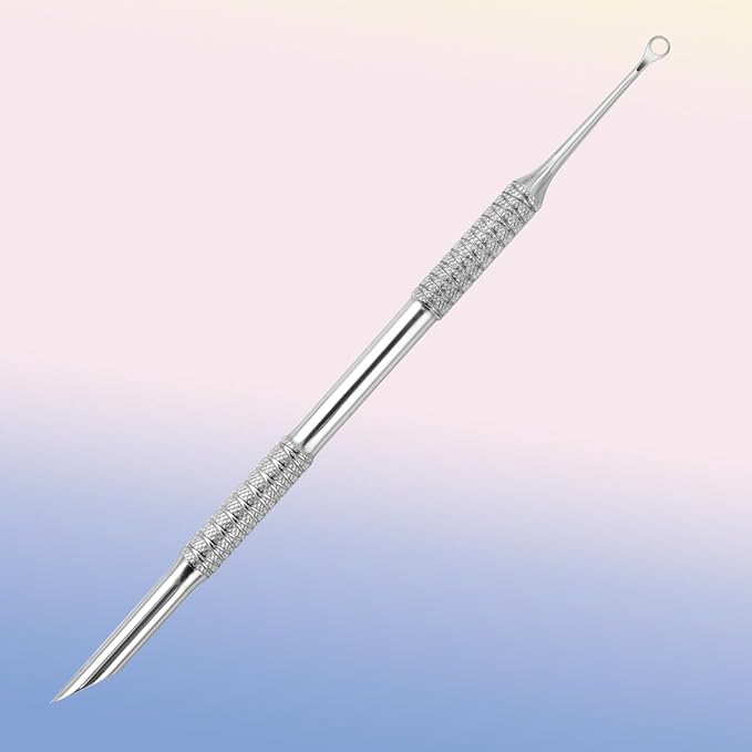 Cuticle Pusher with 2 Ends,Pre-treatment Cuticle Pusher Cuticle Remover with Sandpaper Sheets,Nail Art Dead Skin Removing Manicure Tool (1 Cuticle Pusher+5 Sandpaper Sheets)
